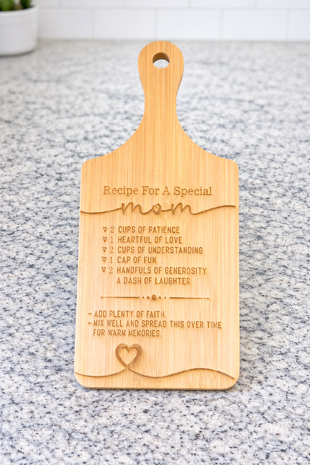 Custom mini charcuterie board with utensils