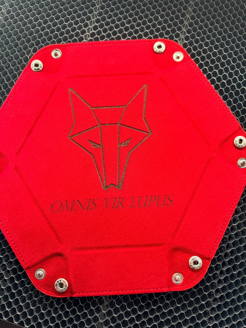 Custom engraved gaming dice tray