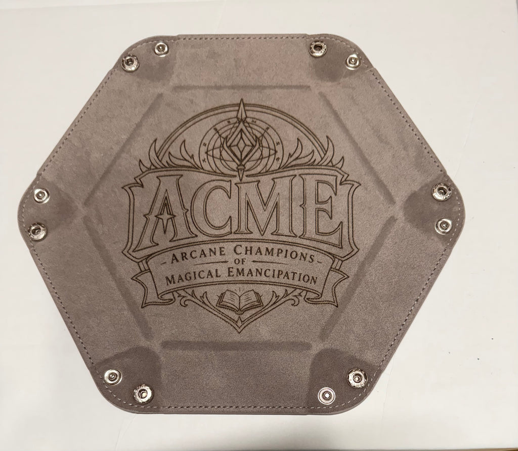 Custom engraved gaming dice tray
