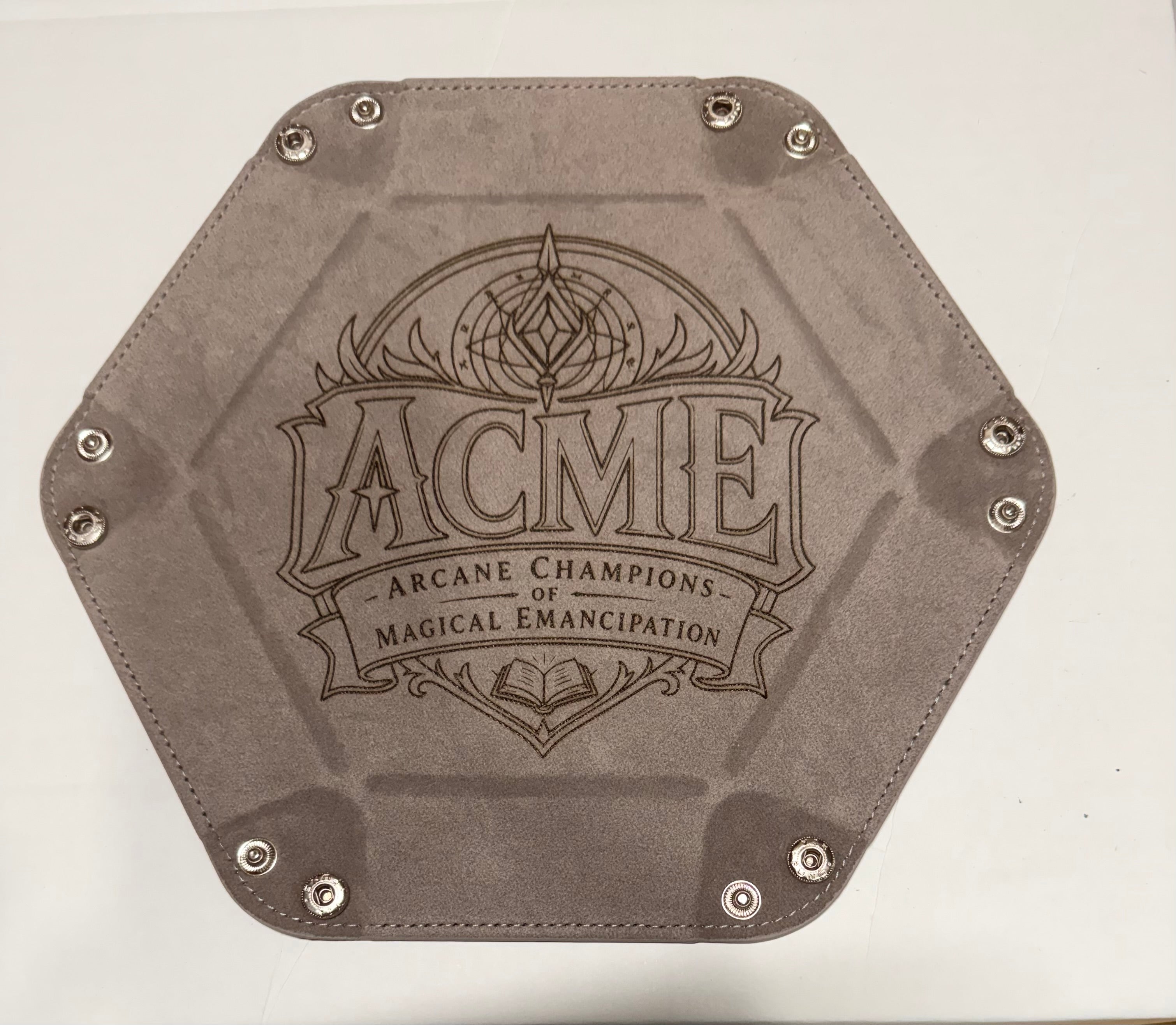 Custom engraved gaming dice tray