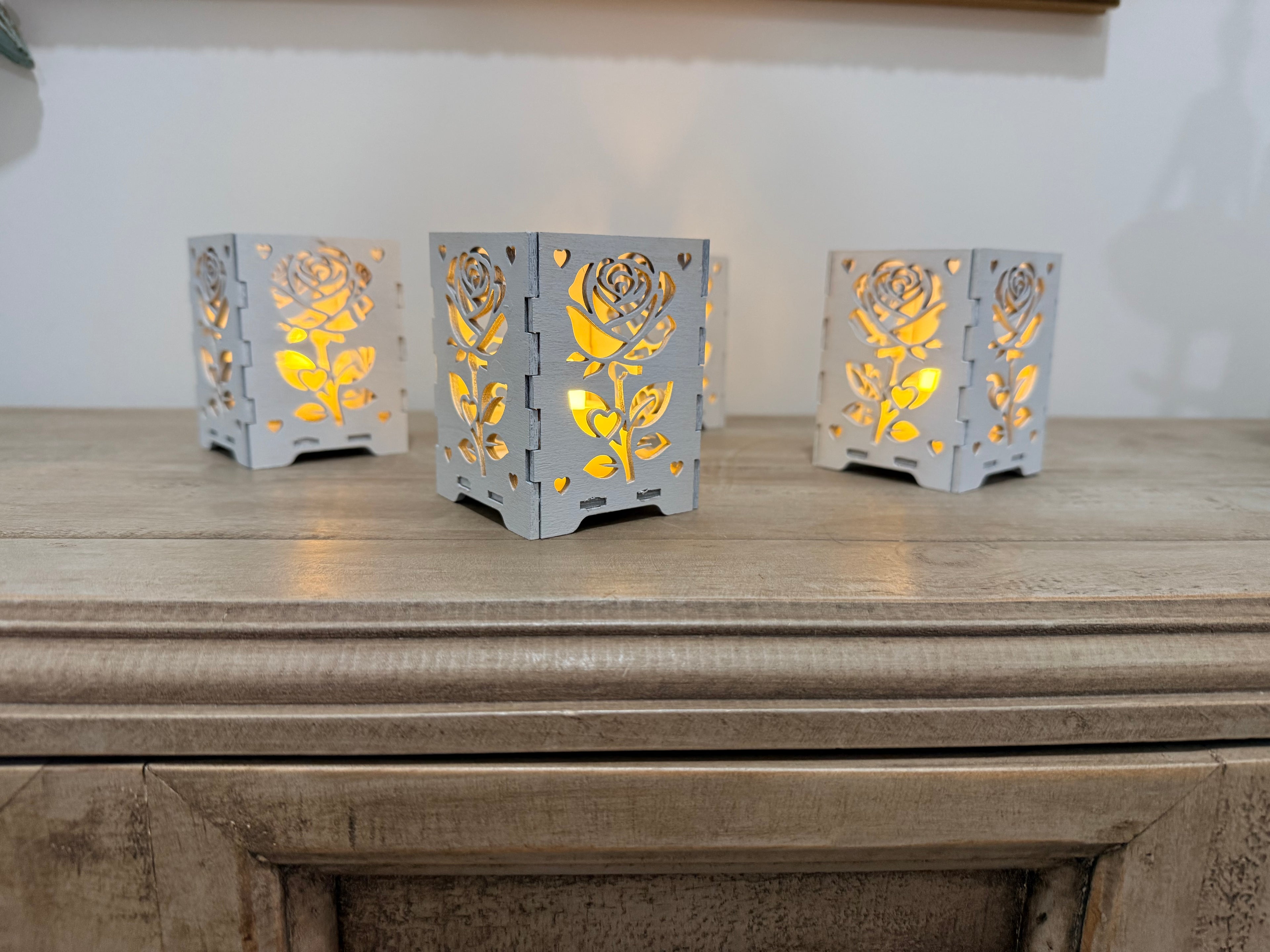 Romantic Lanterns – Custom Laser Cut Tea Light Holders