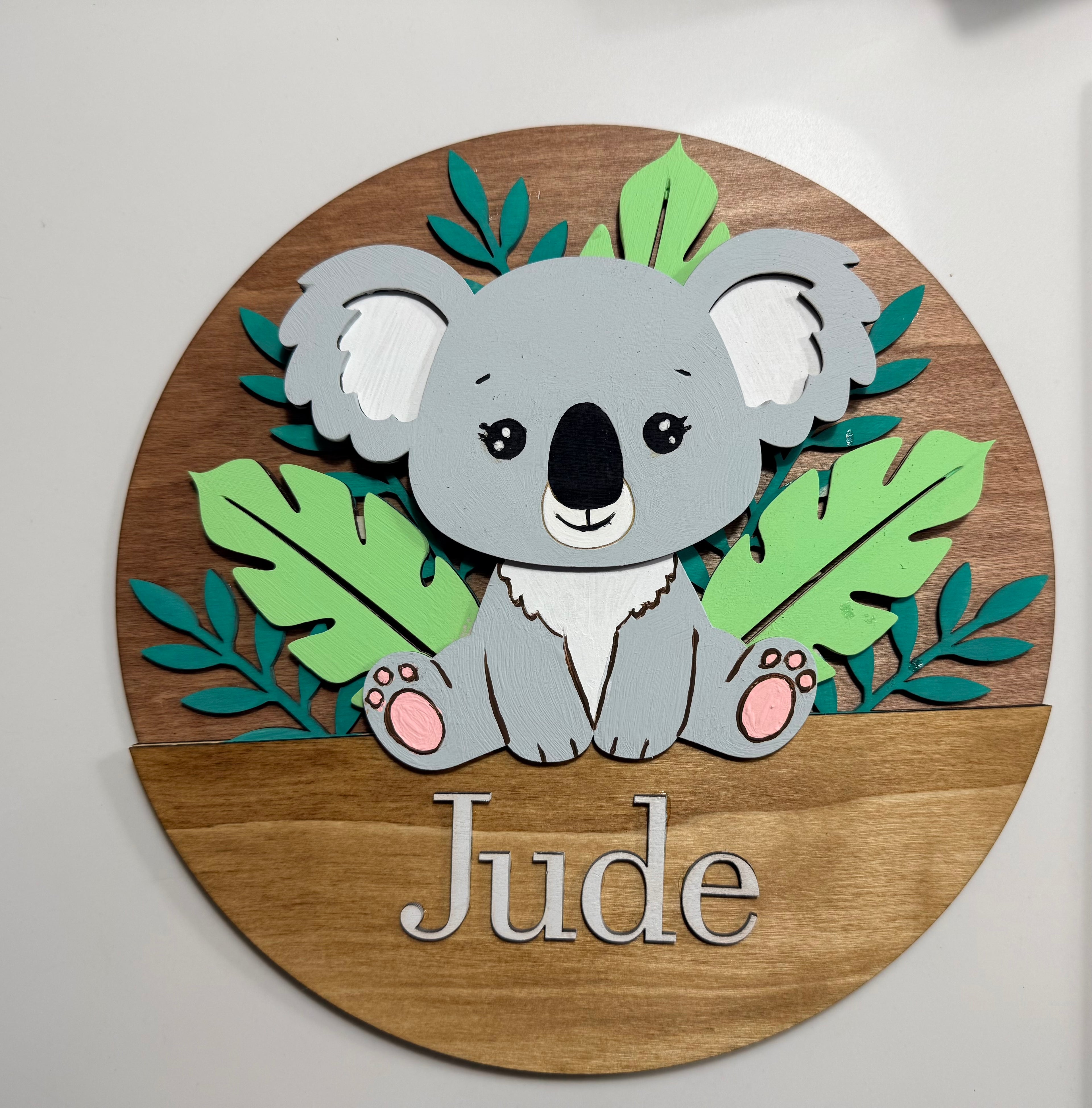 Custom Layered Baby Name Signs