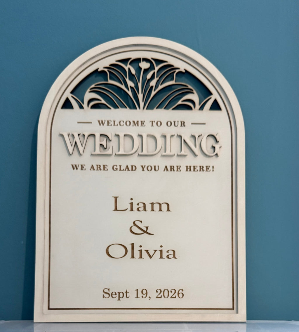 Personalized Wedding Welcome Sign