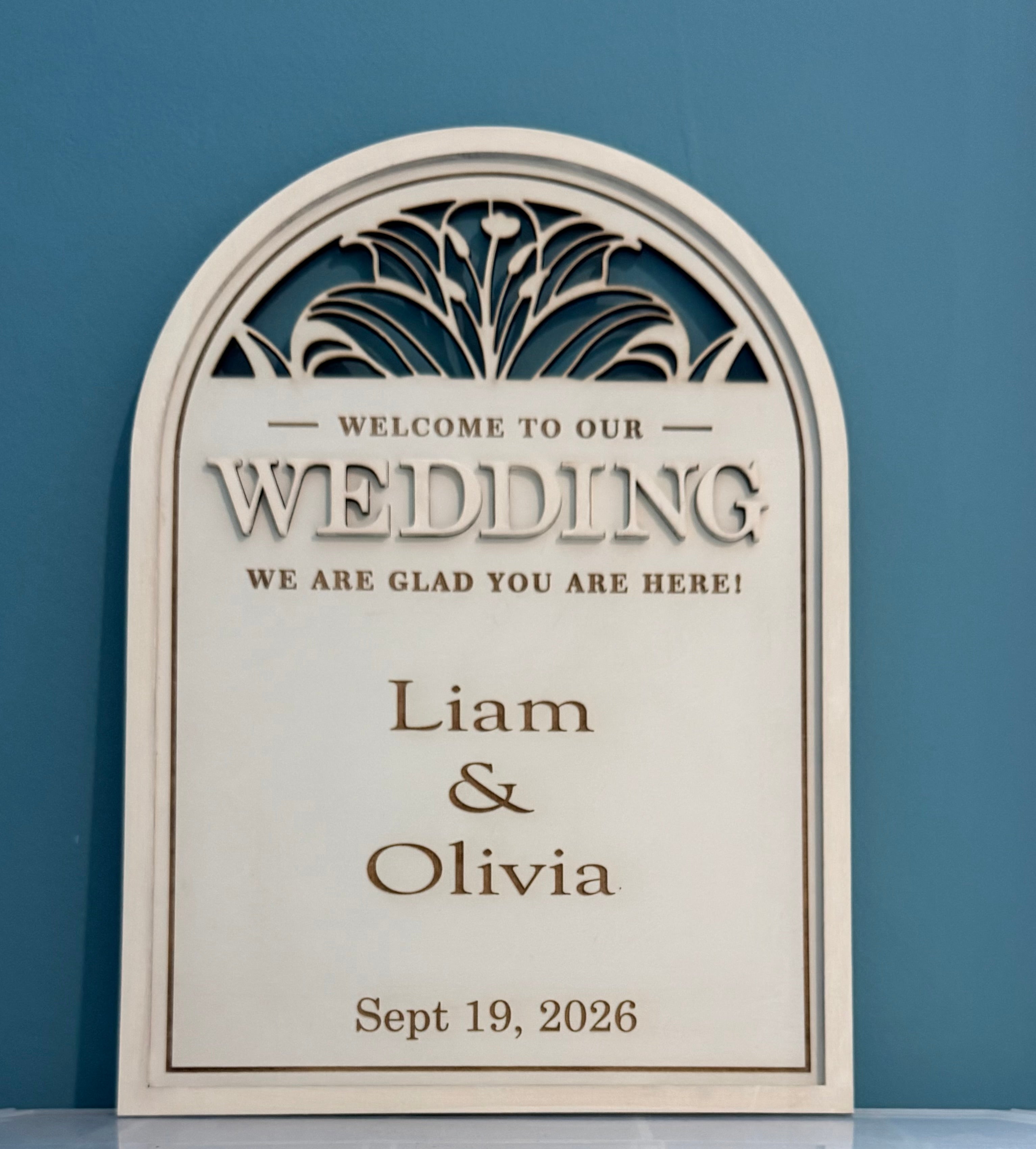 Personalized Wedding Welcome Sign