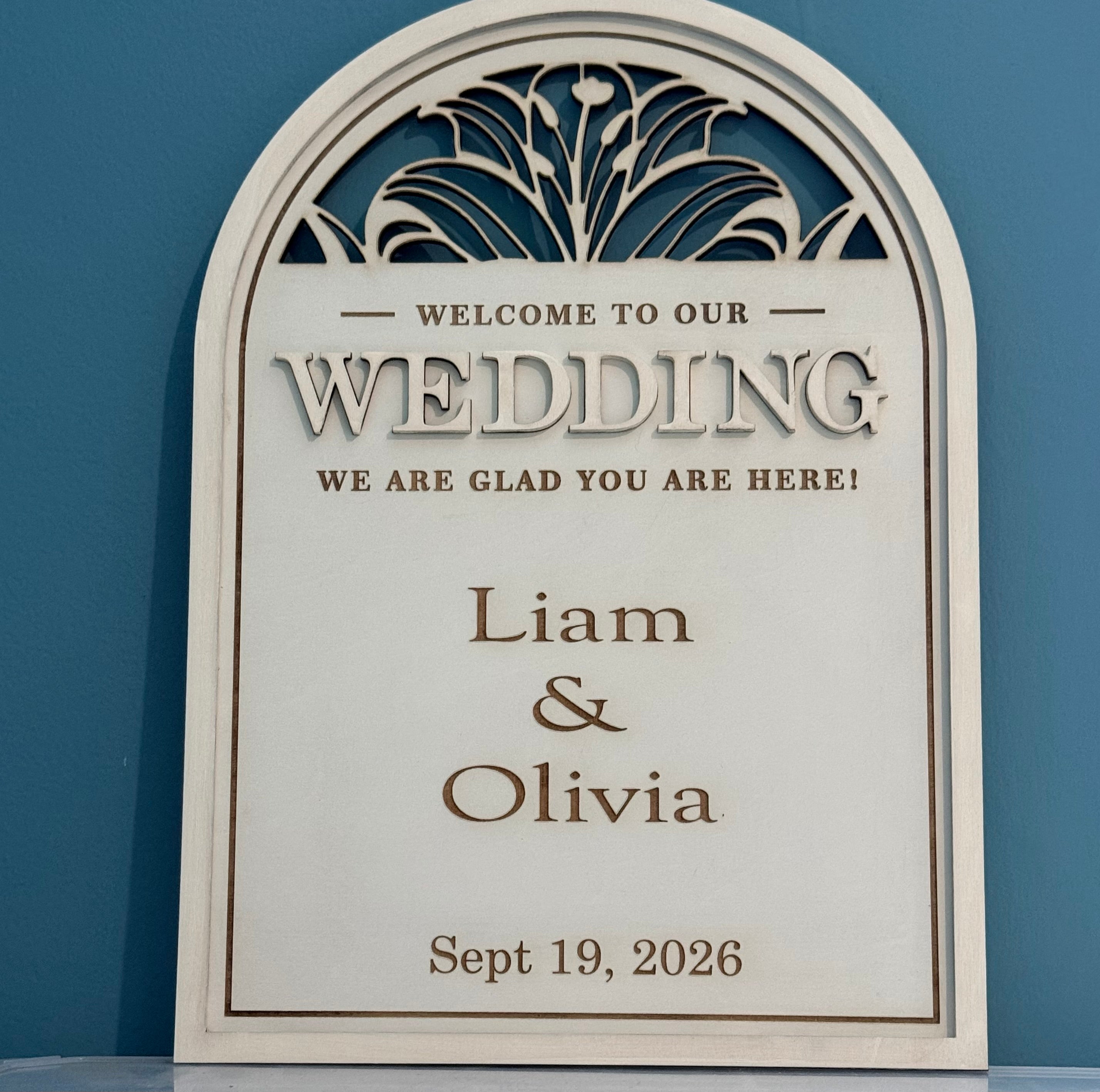 Personalized Wedding Welcome Sign