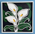Handcrafted Layered Floral Wall Art – Framed Wooden Flower Decor