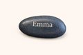 Engraved River Rock