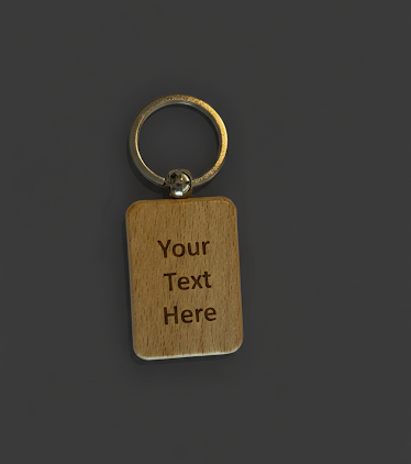 Wood keychain
