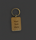 Wood keychain